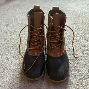 L.L. Bean Women’s 8” duck boots w/ UGG shearling insoles